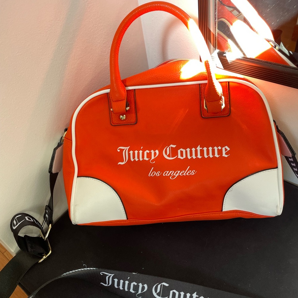 Juicy Couture Orange and White Bag